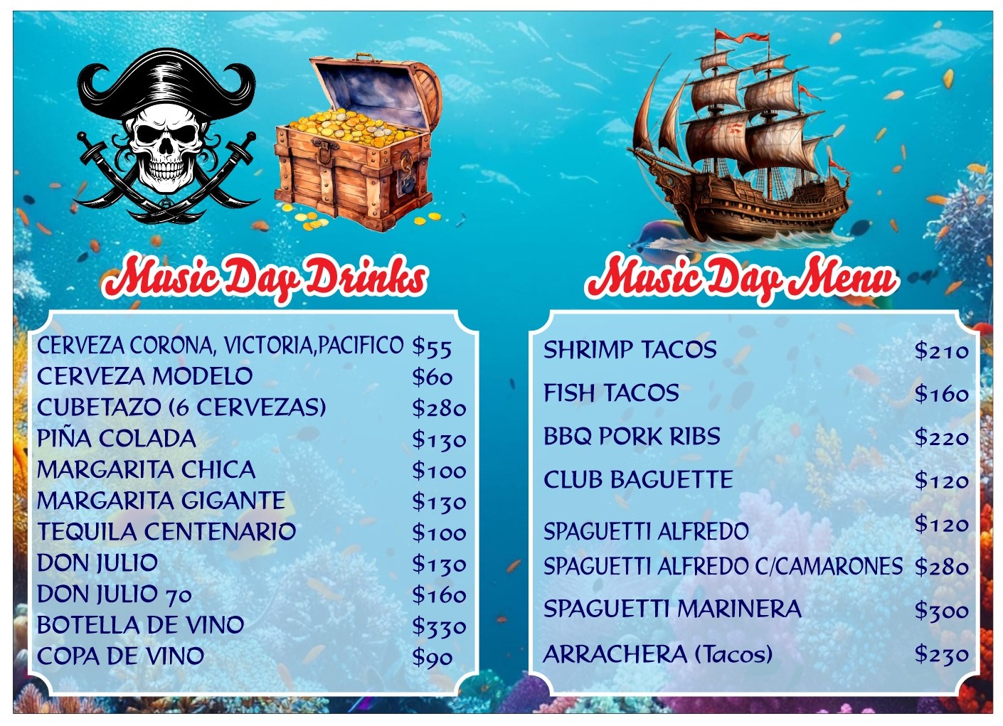 Menú Especial Miércoles